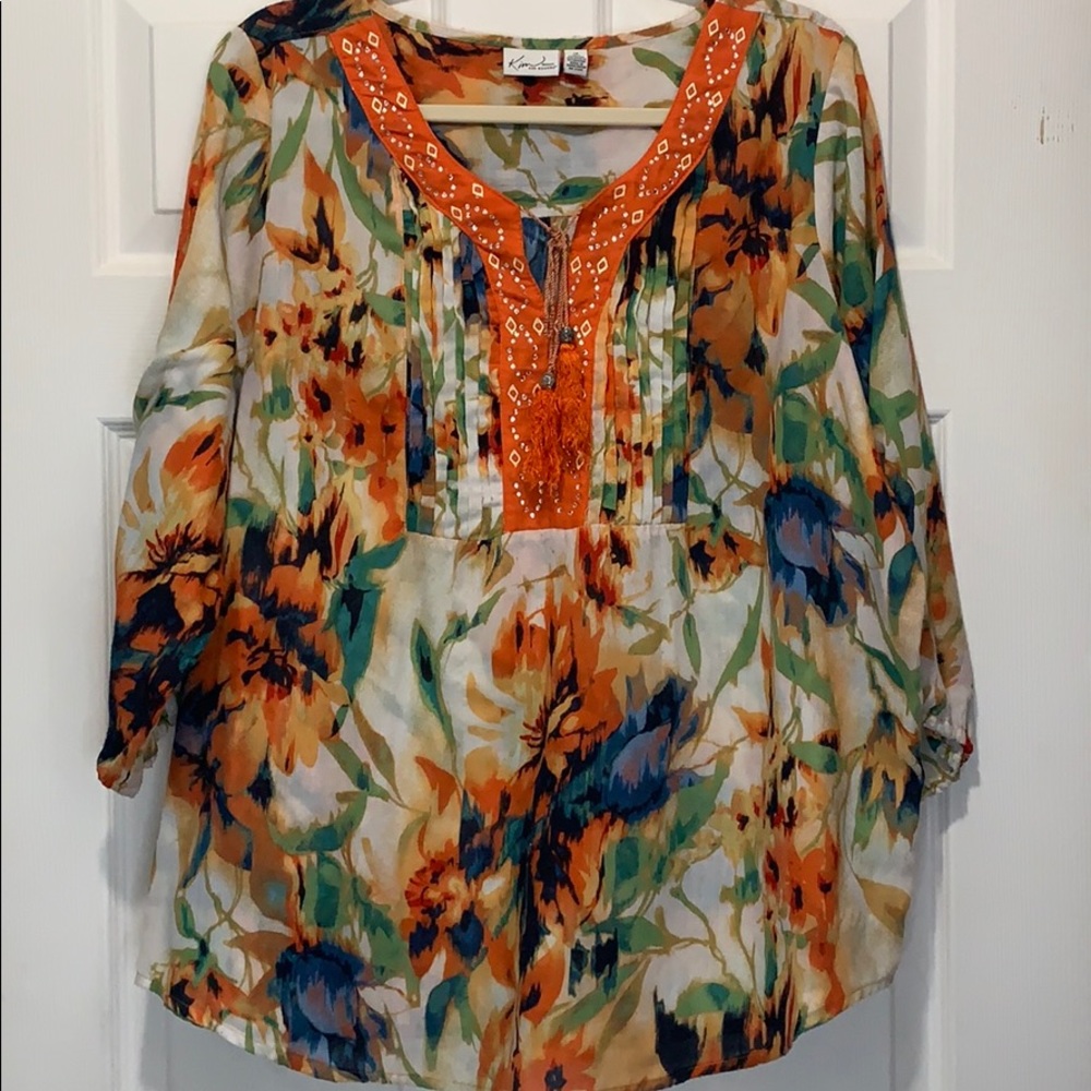 Floral boho shirt